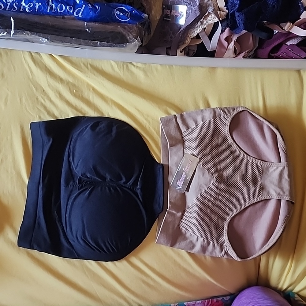 New w/tag Tummy tuck panty fits sml/med color tan & blk premium fabric $8each